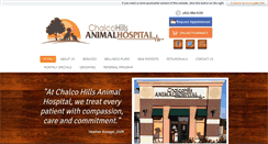 Desktop Screenshot of chalcohillsanimalhospital.com